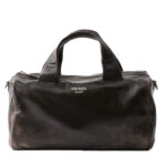 Prada Small Nappa Leather Duffle Bag 2VC046 Dark Coffee